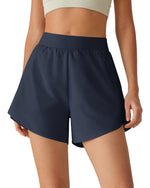 G4Free - G4Free Chillwhisp 2.5" Dolphin Hem Running Shorts with Pockets -GF26E842A001A-S