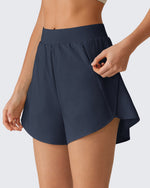G4Free - G4Free Chillwhisp 2.5" Dolphin Hem Running Shorts with Pockets -GF26E842A001A-S