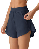 G4Free - G4Free Chillwhisp 2.5" Dolphin Hem Running Shorts with Pockets -GF26E842A001A-S