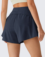 G4Free - G4Free Chillwhisp 2.5" Dolphin Hem Running Shorts with Pockets -GF26E842A001A-S