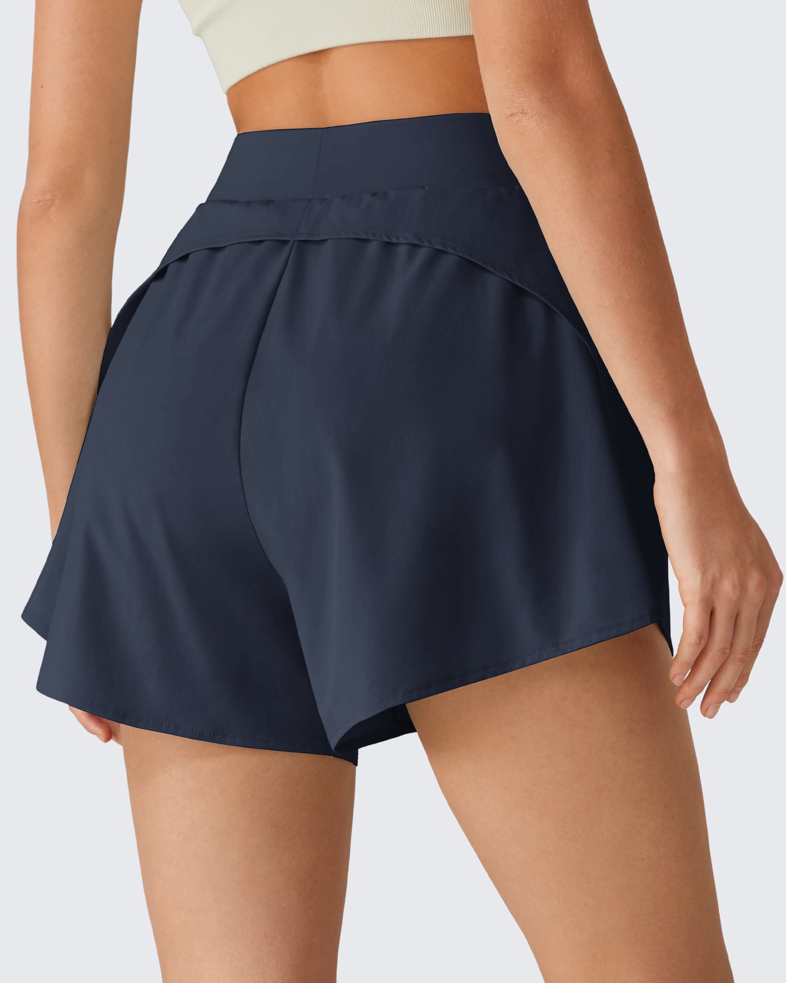 G4Free - G4Free Chillwhisp 2.5" Dolphin Hem Running Shorts with Pockets -GF26E842A001A-S