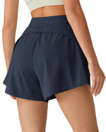 G4Free - G4Free Chillwhisp 2.5" Dolphin Hem Running Shorts with Pockets -GF26E842A001A-S