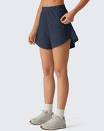 G4Free - G4Free Chillwhisp 2.5" Dolphin Hem Running Shorts with Pockets -GF26E842A001A-S