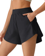 G4Free - G4Free Chillwhisp 2.5" Dolphin Hem Running Shorts with Pockets -GF26E842A001A-S