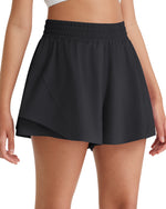 G4Free - G4Free Chillwhisp 2.5'' High Waist Running Shorts with Liner Pocket -GF26E936A001A-S