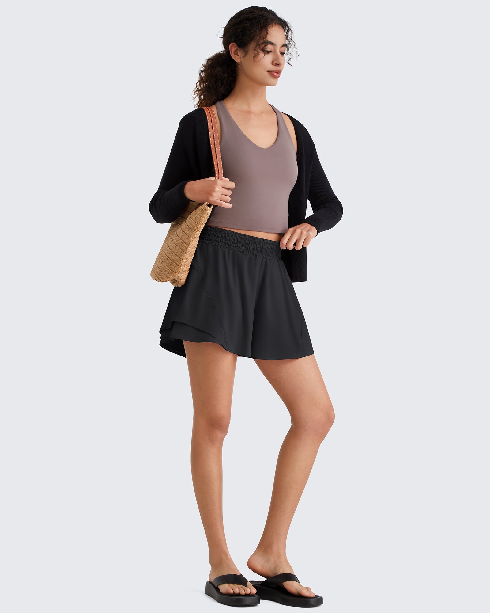 G4Free - G4Free Chillwhisp 2.5'' High Waist Running Shorts with Liner Pocket -GF26E936A001A-S