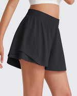 G4Free - G4Free Chillwhisp 2.5'' High Waist Running Shorts with Liner Pocket -GF26E936A001A-S