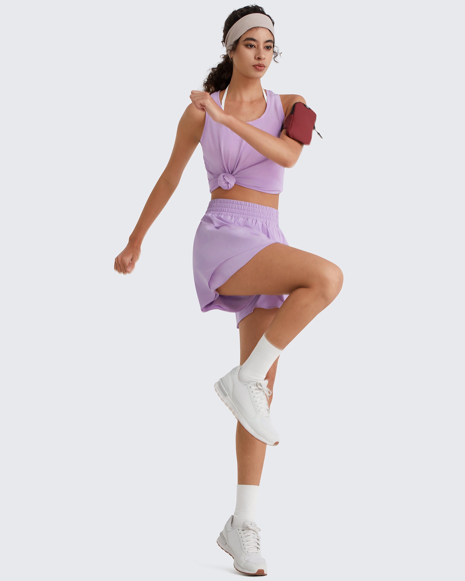 G4Free - G4Free Chillwhisp 2.5'' High Waist Running Shorts with Liner Pocket -GF26E936A001A-S
