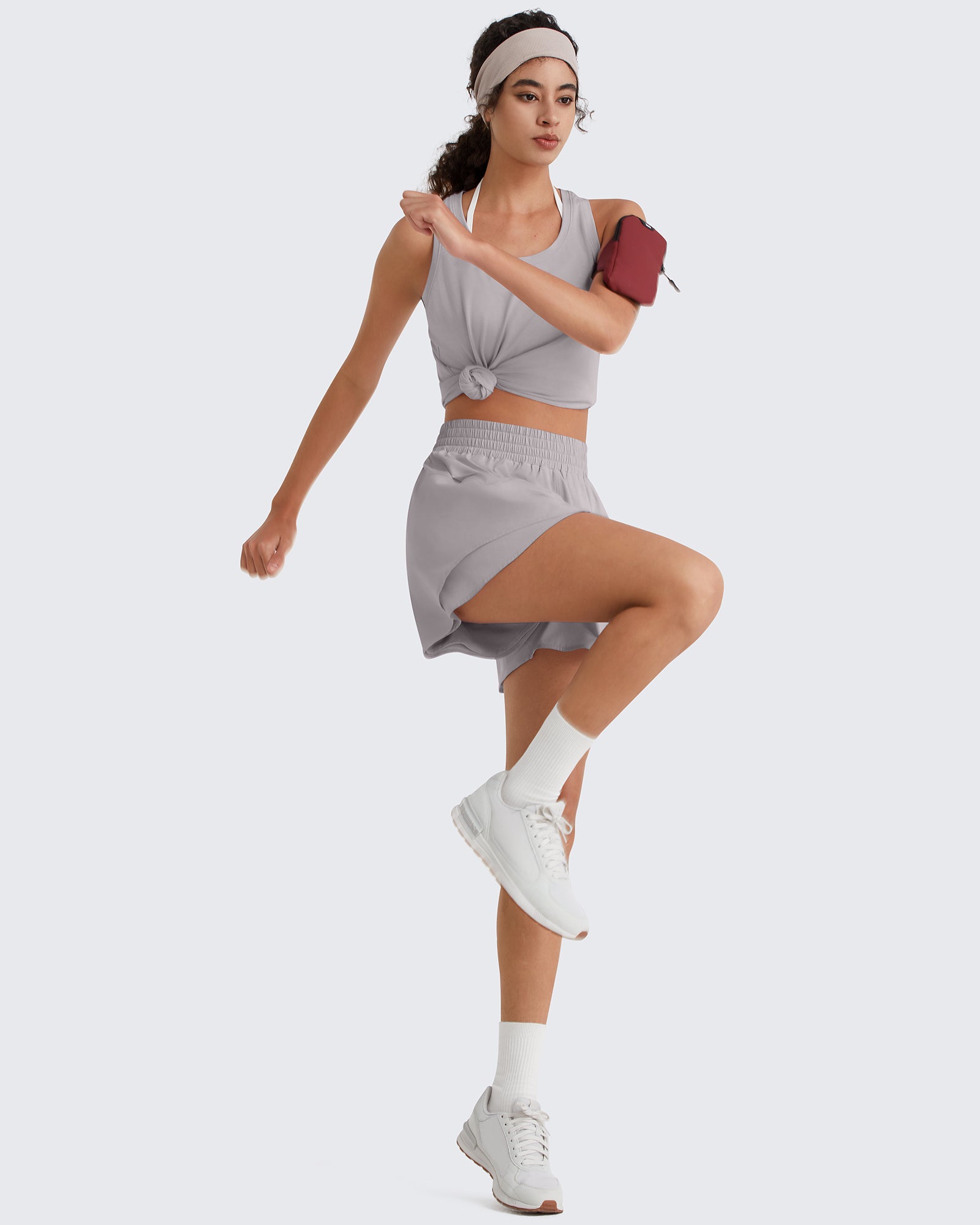 G4Free - G4Free Chillwhisp 2.5'' High Waist Running Shorts with Liner Pocket -GF26E936A001A-S