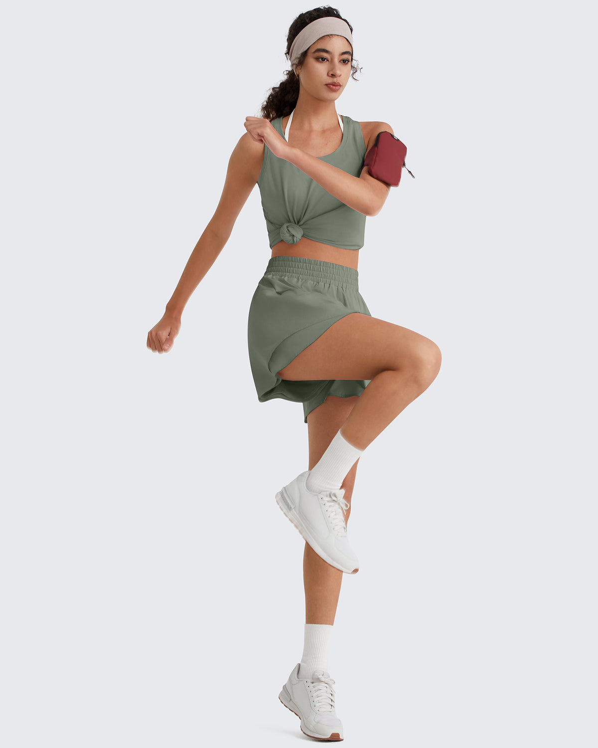 G4Free - G4Free Chillwhisp 2.5'' High Waist Running Shorts with Liner Pocket -GF26E936A001A-S