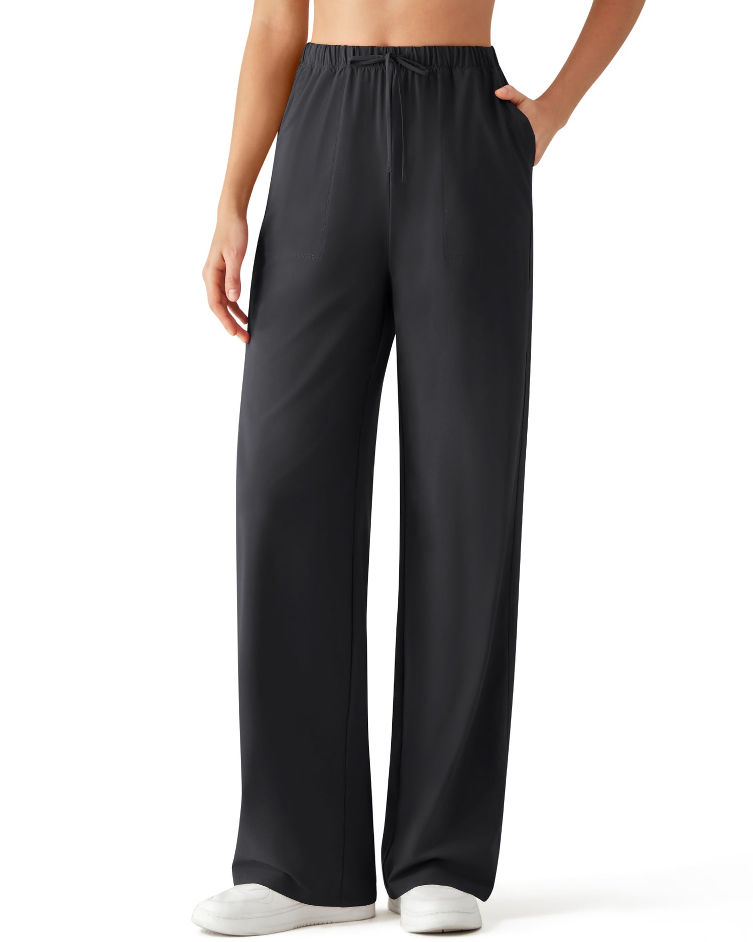 G4Free - G4Free Chillwhisp Drawstring Wide Leg Pants -GF26J874A001A-S