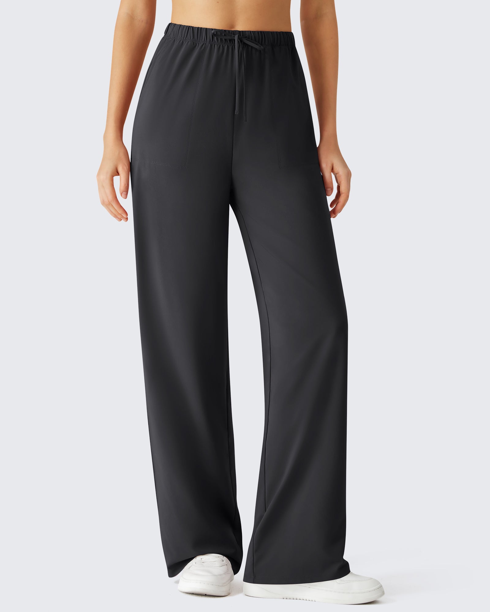 G4Free - G4Free Chillwhisp Drawstring Wide Leg Pants -GF26J874A001A-S