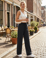 G4Free - G4Free Chillwhisp Drawstring Wide Leg Pants -GF26J874A001A-S