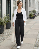G4Free - G4Free Chillwhisp Drawstring Wide Leg Pants -GF26J874A001A-S