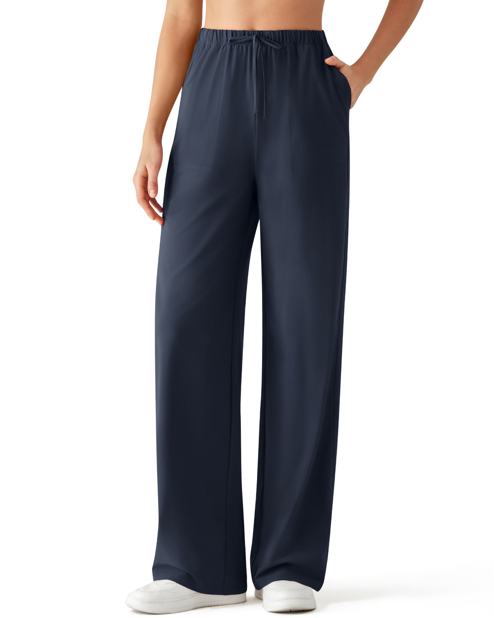 G4Free - G4Free Chillwhisp Drawstring Wide Leg Pants -GF26J874A001A-S