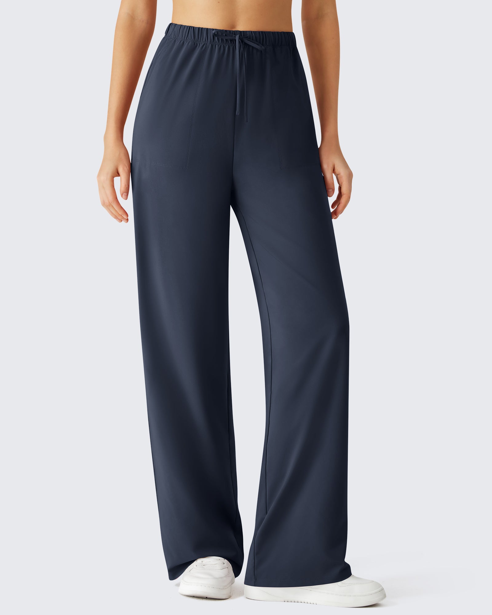 G4Free - G4Free Chillwhisp Drawstring Wide Leg Pants -GF26J874A001A-S