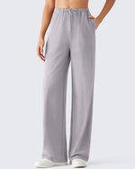 G4Free - G4Free Chillwhisp Drawstring Wide Leg Pants -GF26J874C008A-S
