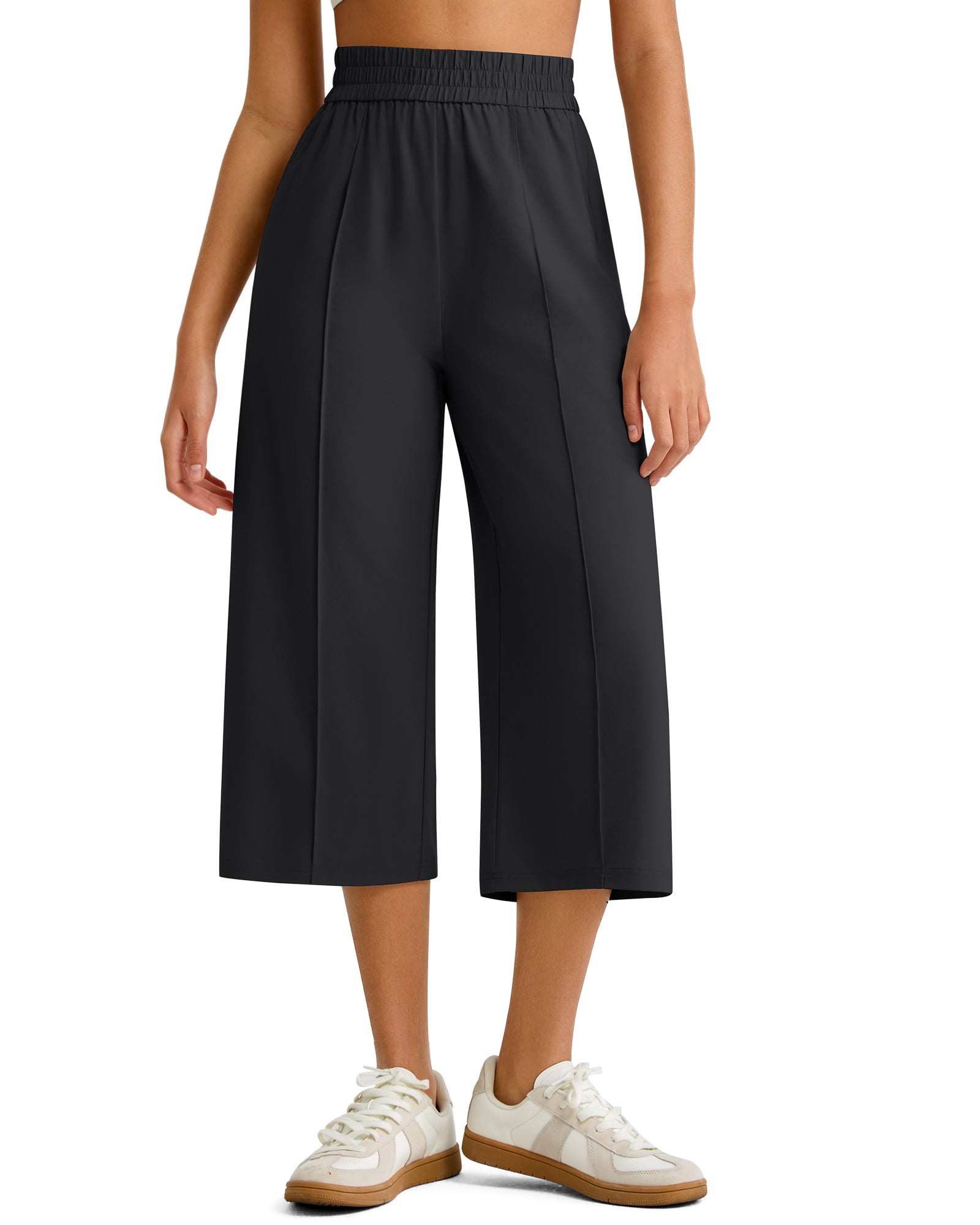 G4Free - G4Free Chillwhisp Lightweight Wide Leg Capris -GF26J900A001A-S