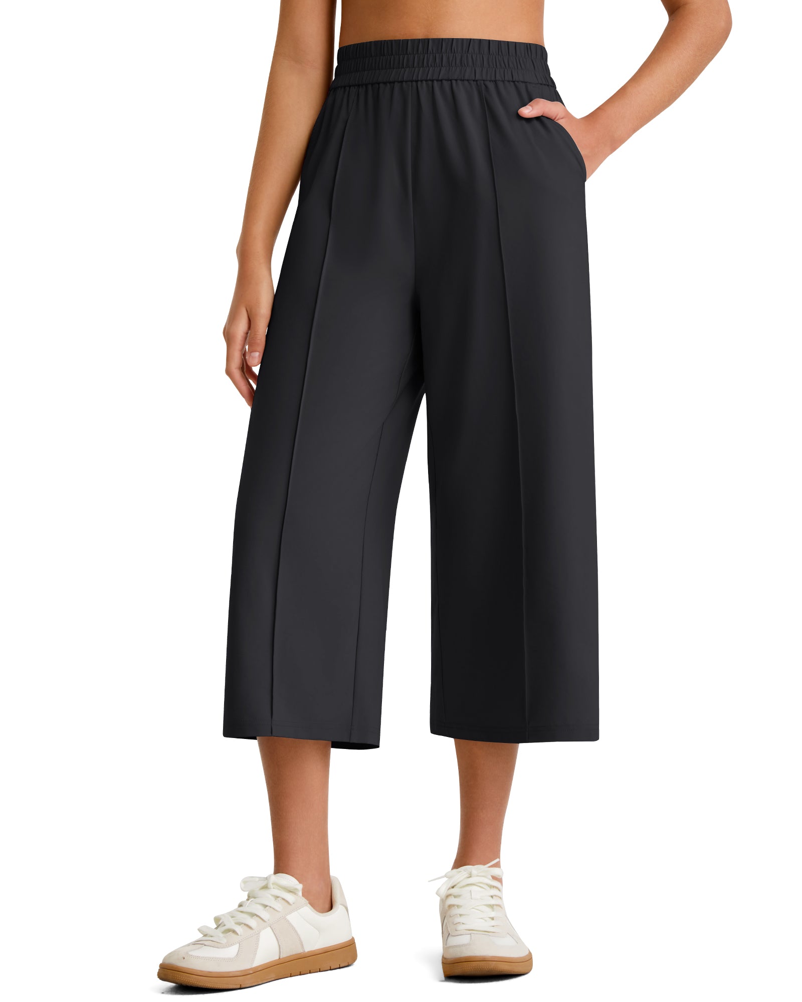 G4Free - G4Free Chillwhisp Lightweight Wide Leg Capris -GF26J900A001A-S