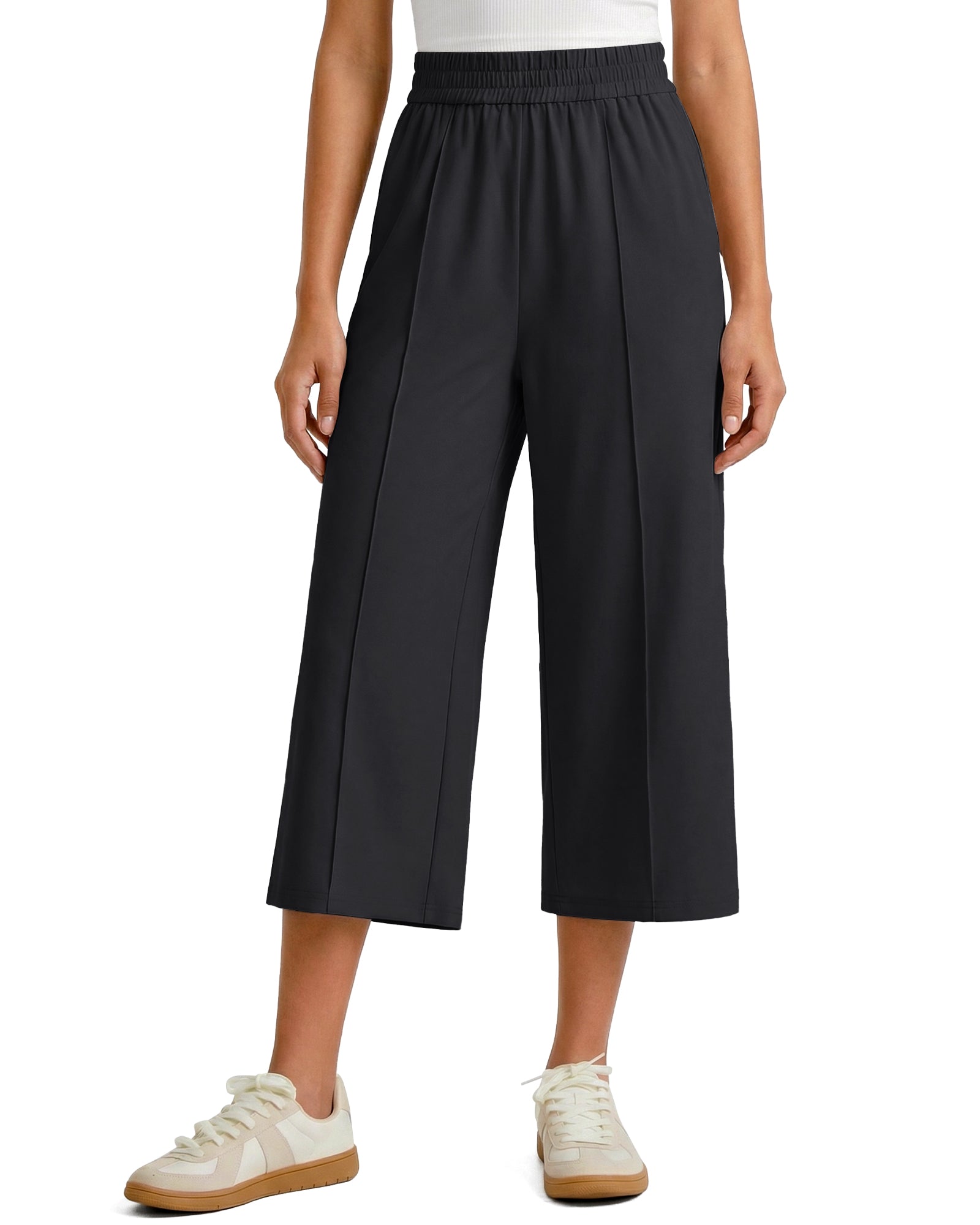 G4Free - G4Free Chillwhisp Lightweight Wide Leg Capris -GF26J900A001A-S