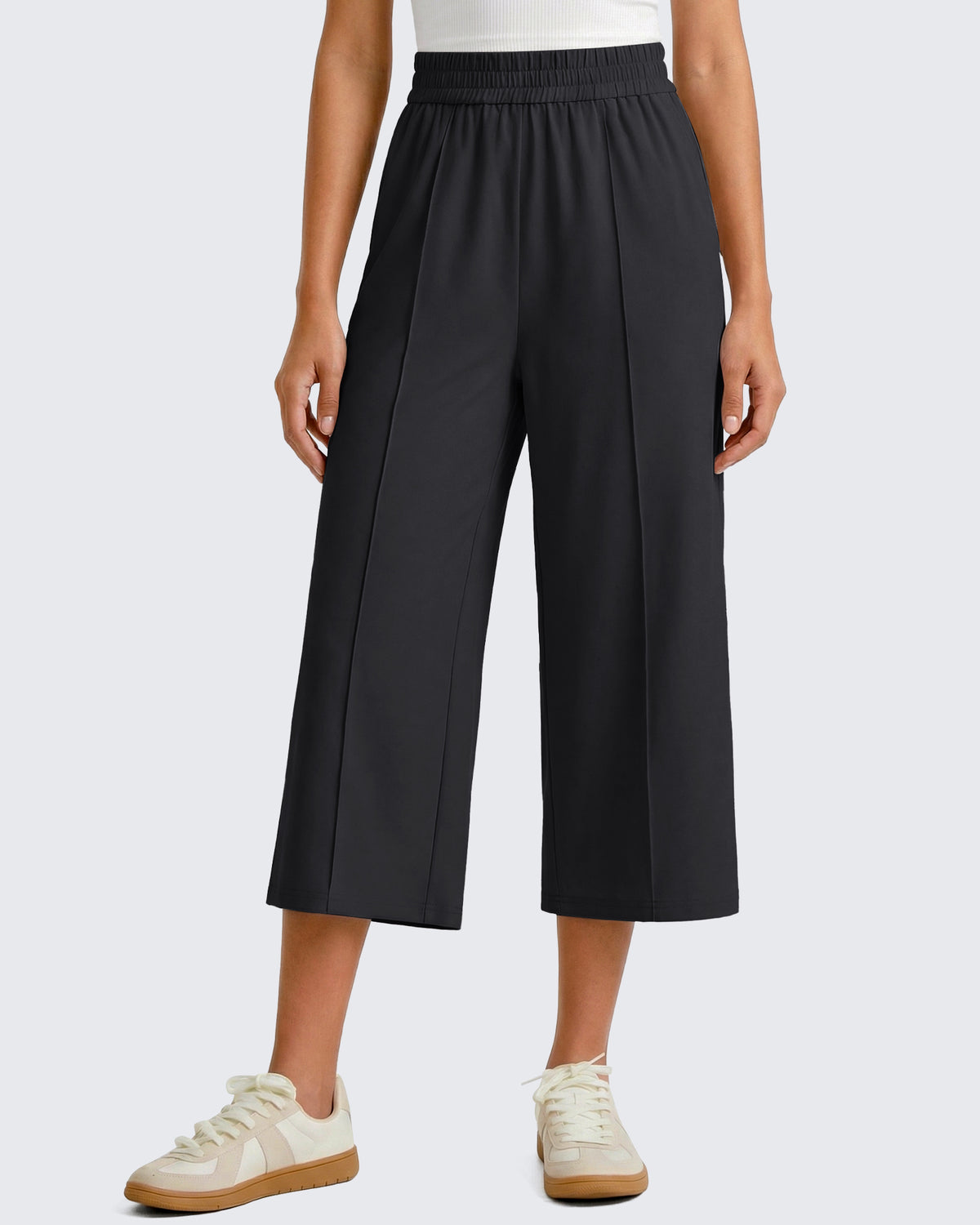 G4Free - G4Free Chillwhisp Lightweight Wide Leg Capris -GF26J900A001A-S