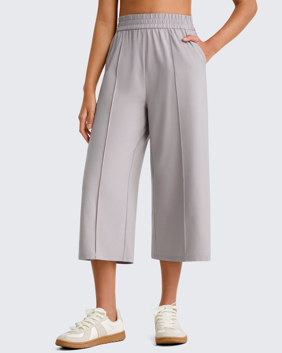 G4Free - G4Free Chillwhisp Lightweight Wide Leg Capris -GF26J900A001A-S
