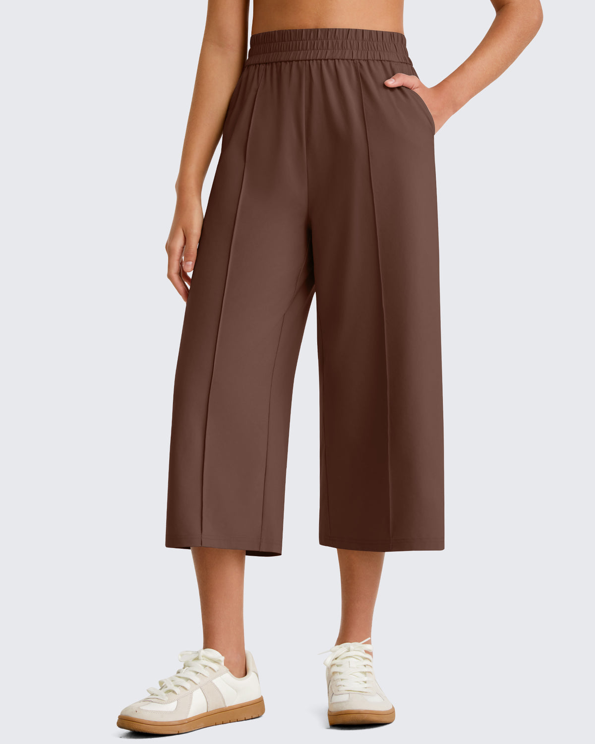 G4Free - G4Free Chillwhisp Lightweight Wide Leg Capris -GF26J900A001A-S
