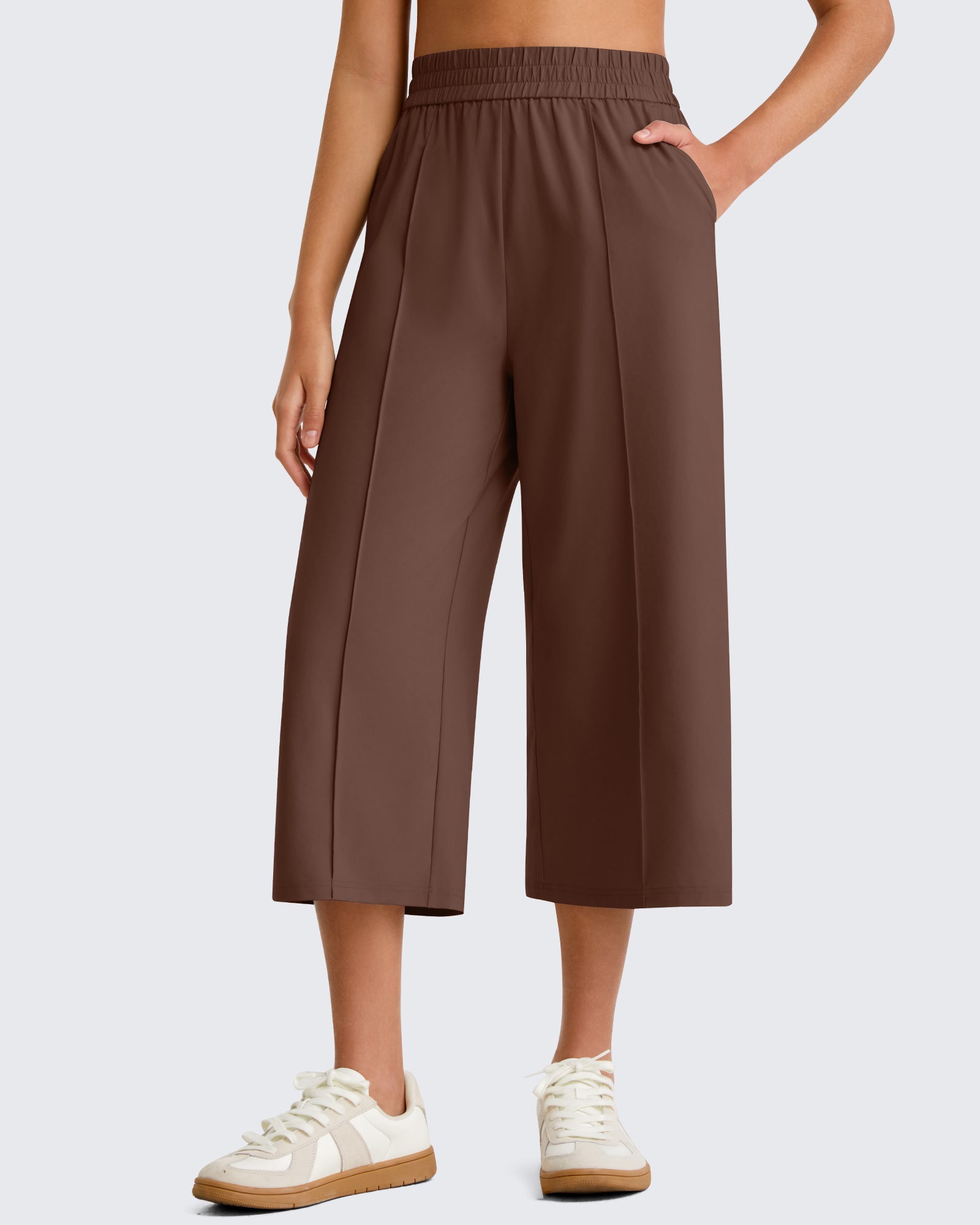 G4Free - G4Free Chillwhisp Lightweight Wide Leg Capris -GF26J900A001A-S