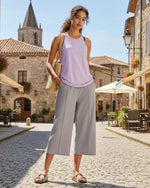 G4Free - G4Free Chillwhisp Lightweight Wide Leg Capris -GF26J900A001A-S