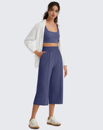 G4Free - G4Free Chillwhisp Lightweight Wide Leg Capris -GF26J900A001A-S