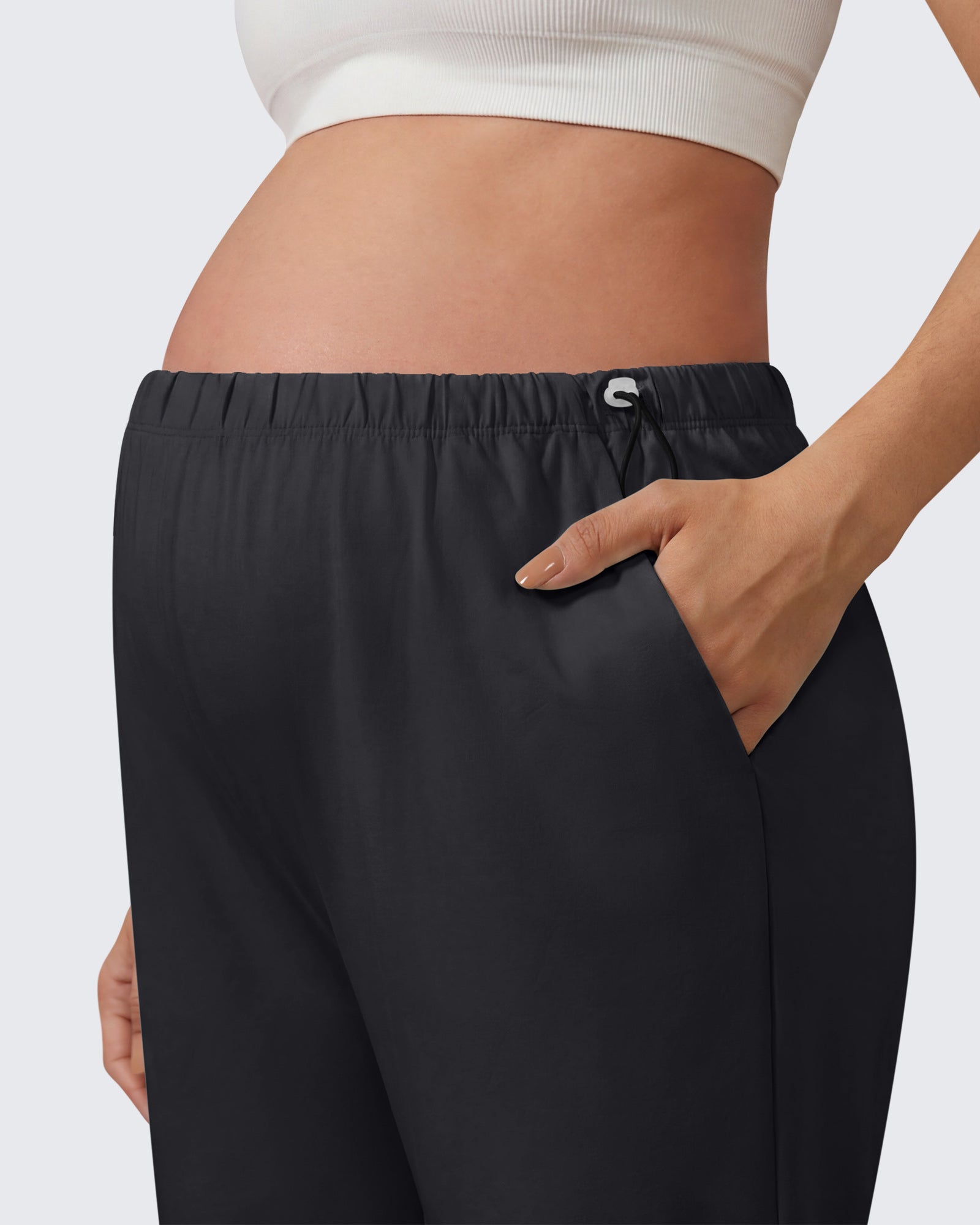 G4Free - G4Free Chillwhisp Maternity Wide Leg Pants – Adjustable Waist -GF26JY1021A001A-S