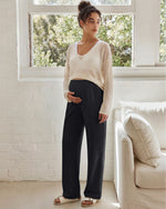 G4Free - G4Free Chillwhisp Maternity Wide Leg Pants – Adjustable Waist -GF26JY1021A001A-S