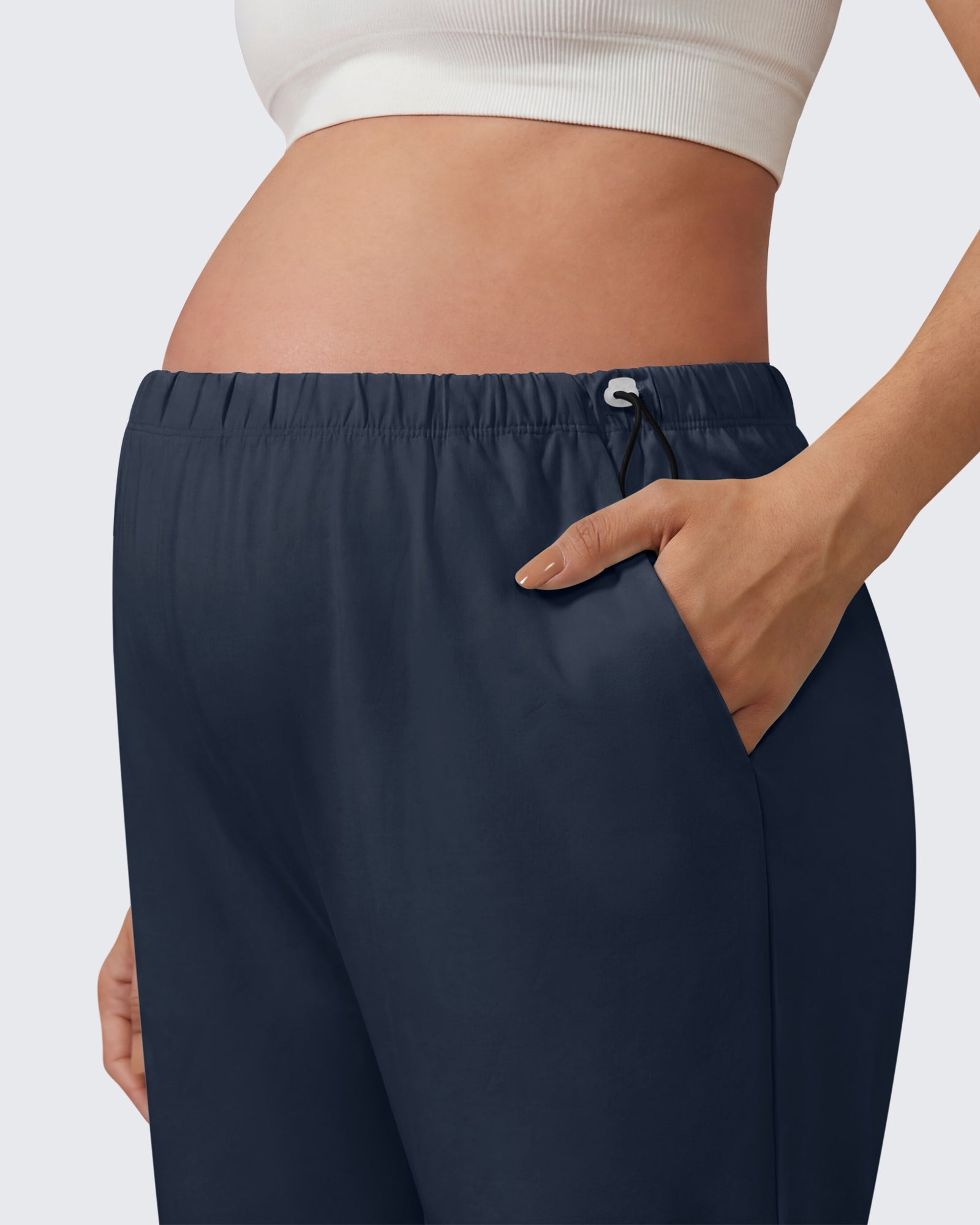 G4Free - G4Free Chillwhisp Maternity Wide Leg Pants – Adjustable Waist -GF26JY1021A001A-S