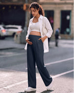 G4Free - G4Free Chillwhisp Maternity Wide Leg Pants – Adjustable Waist -GF26JY1021A001A-S