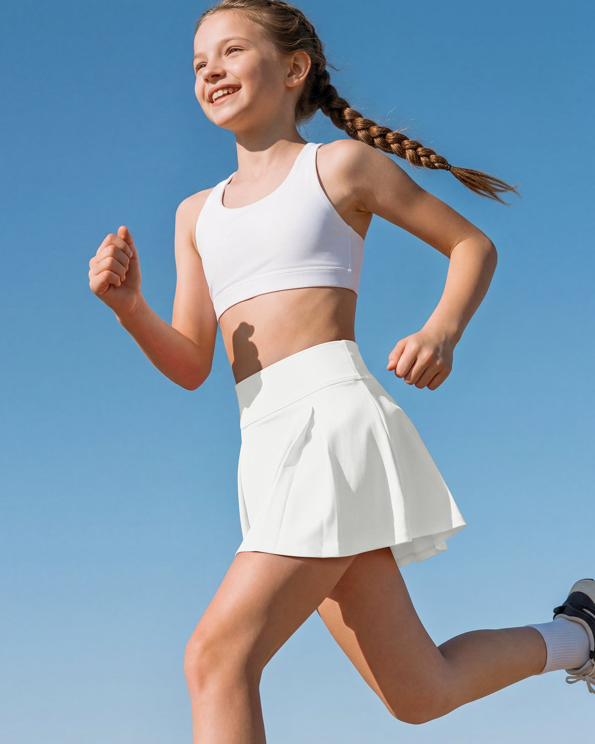 G4Free - G4Free Chillwhisp Pleated Tennis Skirt for Girls – High Waisted Skort with 4 Pockets -GF26HG946A001A-S