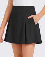 G4Free - G4Free Chillwhisp Pleated Tennis Skirt for Girls – High Waisted Skort with 4 Pockets -GF26HG946A001A-S