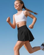 G4Free - G4Free Chillwhisp Pleated Tennis Skirt for Girls – High Waisted Skort with 4 Pockets -GF26HG946A001A-S