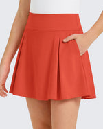 G4Free - G4Free Chillwhisp Pleated Tennis Skirt for Girls – High Waisted Skort with 4 Pockets -GF26HG946A001A-S