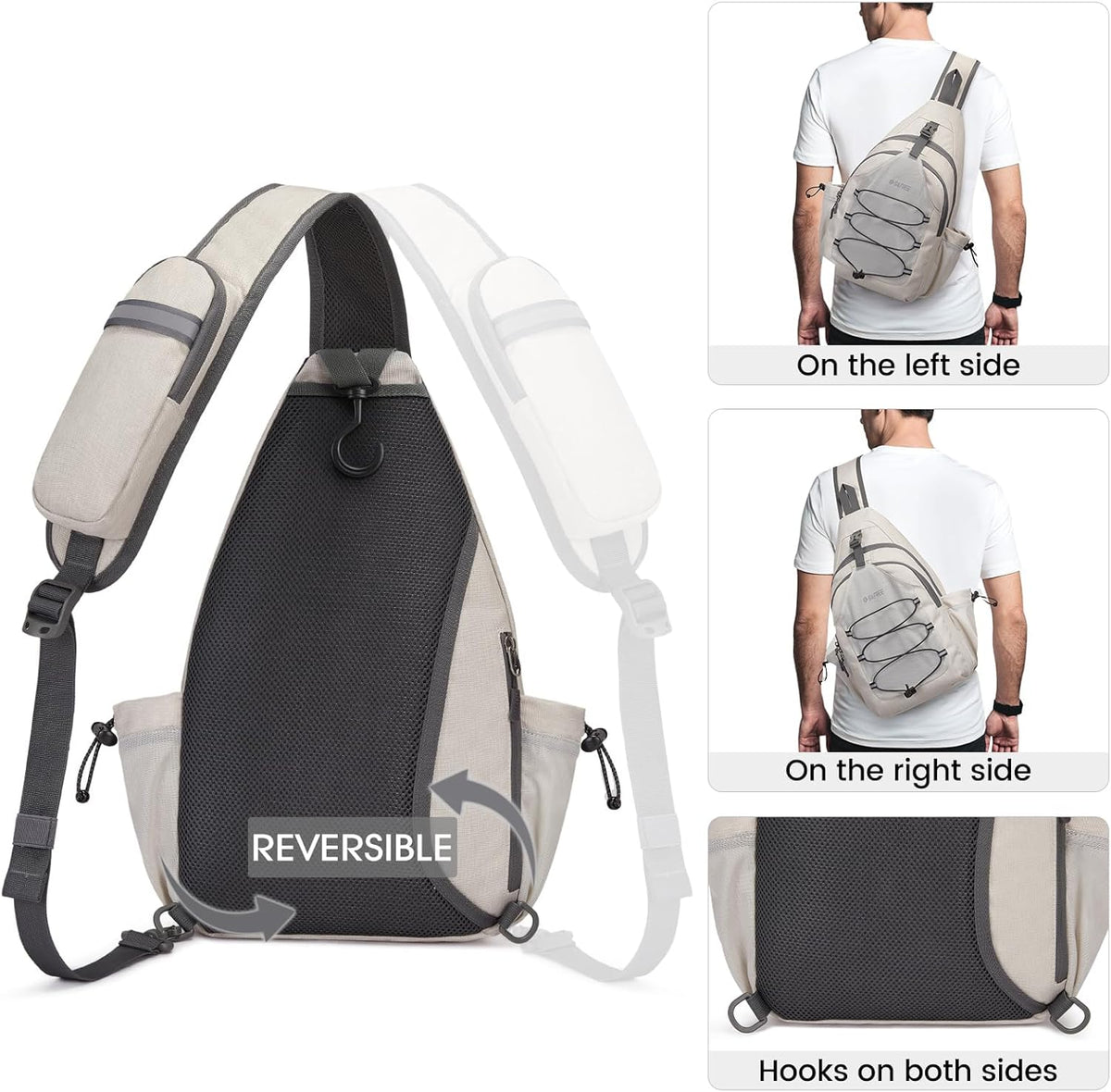 G4Free - G4Free Crossbody Sling Pickleball Paddle Bag -TN23B269D