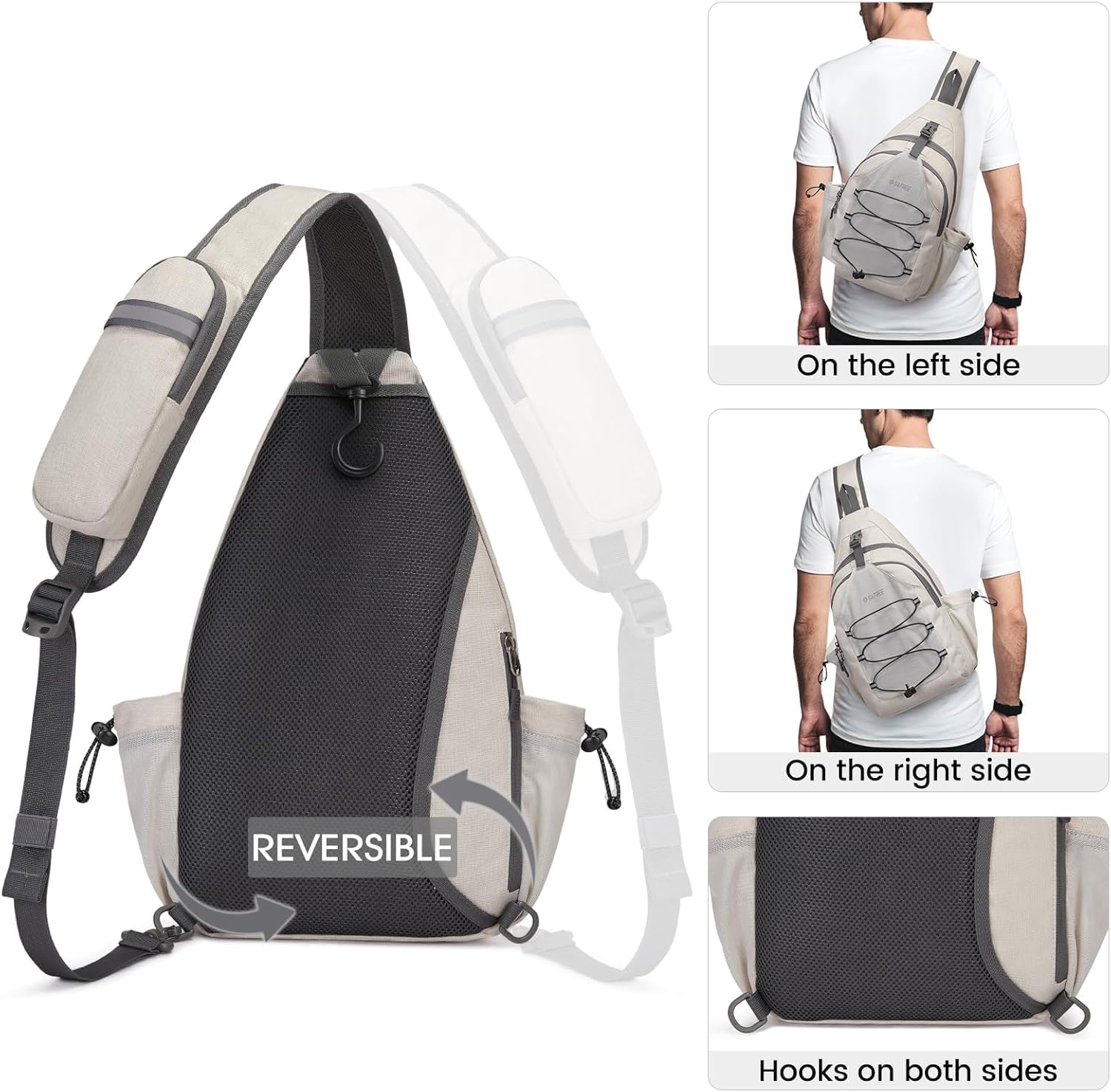 G4Free - G4Free Crossbody Sling Pickleball Paddle Bag -TN23B269D