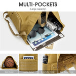 G4Free - G4Free Drawstring Backpack Sports Gym Bag with Shoes Compartment -TN23B194C