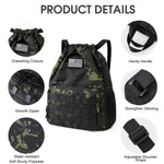 G4Free - G4Free Drawstring Backpack Sports Gym Bag with Shoes Compartment -TN23B194C