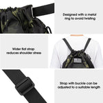 G4Free - G4Free Drawstring Backpack Sports Gym Bag with Shoes Compartment -TN23B194C