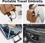 G4Free - G4Free Eco Fiberglass Frame Double Canopy Reflective Strip Auto Folding Umbrella -TN24A423A