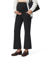 G4Free - G4Free EverGoing Maternity Flare Leggings with Pockets – Over the Belly 25'' -GF26AY1008A001A-S