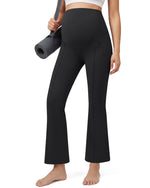 G4Free - G4Free EverGoing Maternity Flare Leggings with Pockets – Over the Belly 25'' -GF26AY1008A001A-S