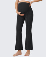 G4Free - G4Free EverGoing Maternity Flare Leggings with Pockets – Over the Belly 25'' -GF26AY1008A001A-S