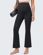 G4Free - G4Free EverGoing Maternity Flare Leggings with Pockets – Over the Belly 25'' -GF26AY1008A001A-S