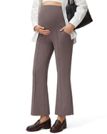 G4Free - G4Free EverGoing Maternity Flare Leggings with Pockets – Over the Belly 25'' -GF26AY1008C007A-S