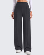 G4Free - G4Free EverGoing Wide Leg Yoga Pants High Waist Front Seam with Pockets -GF26J1005A001A-S